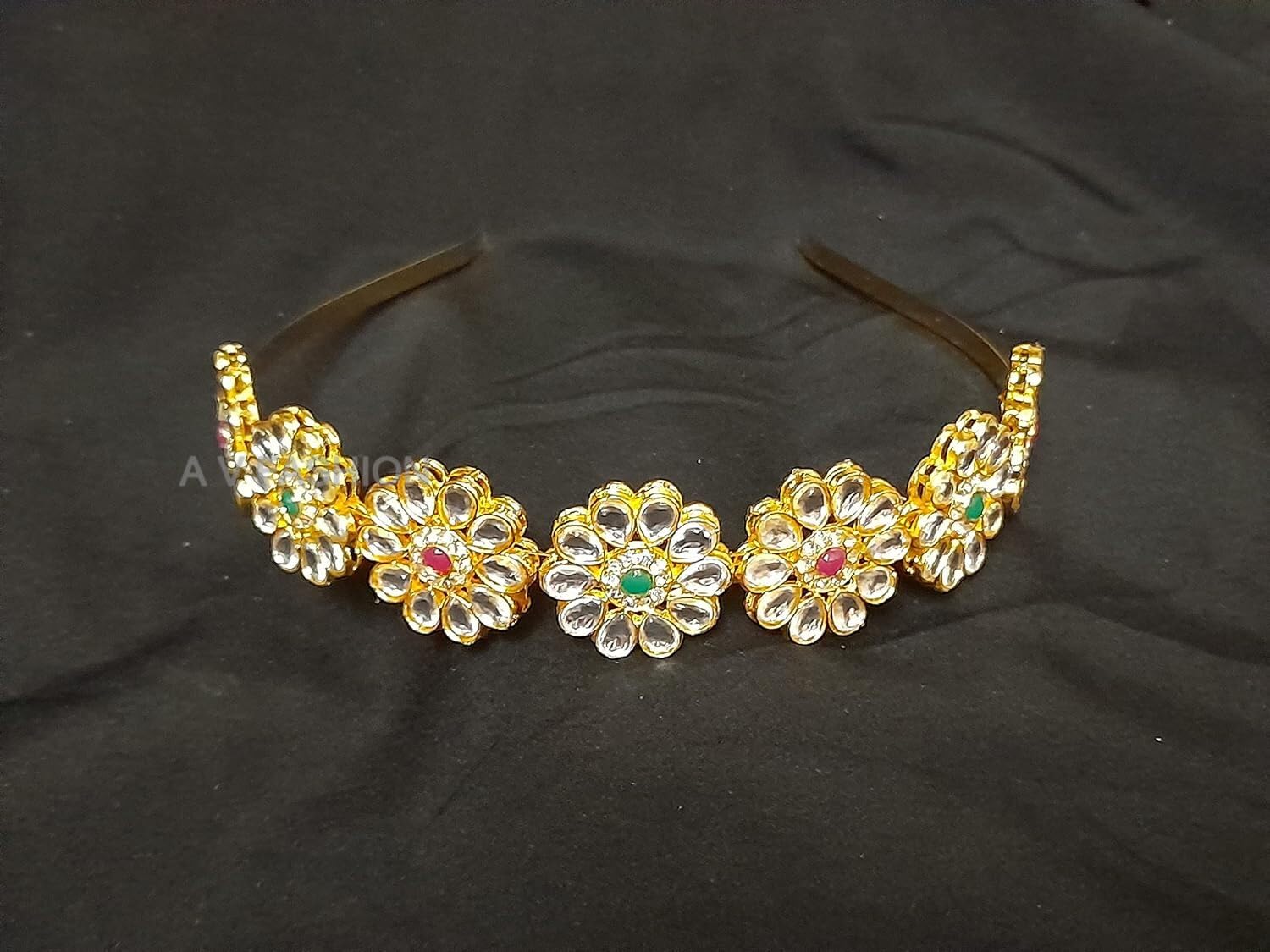 RATANSHALA - Kundan Hair Band for Women Girls Tiara Head Hair Piece Sheeshphool Matha patti Ethnic Hair Accessory for Festive Season Weddings Shaadi Head Piece (Same as shown in Image) (B0CLNQWBP2) Amazon Price History, Amazon Price Tracker