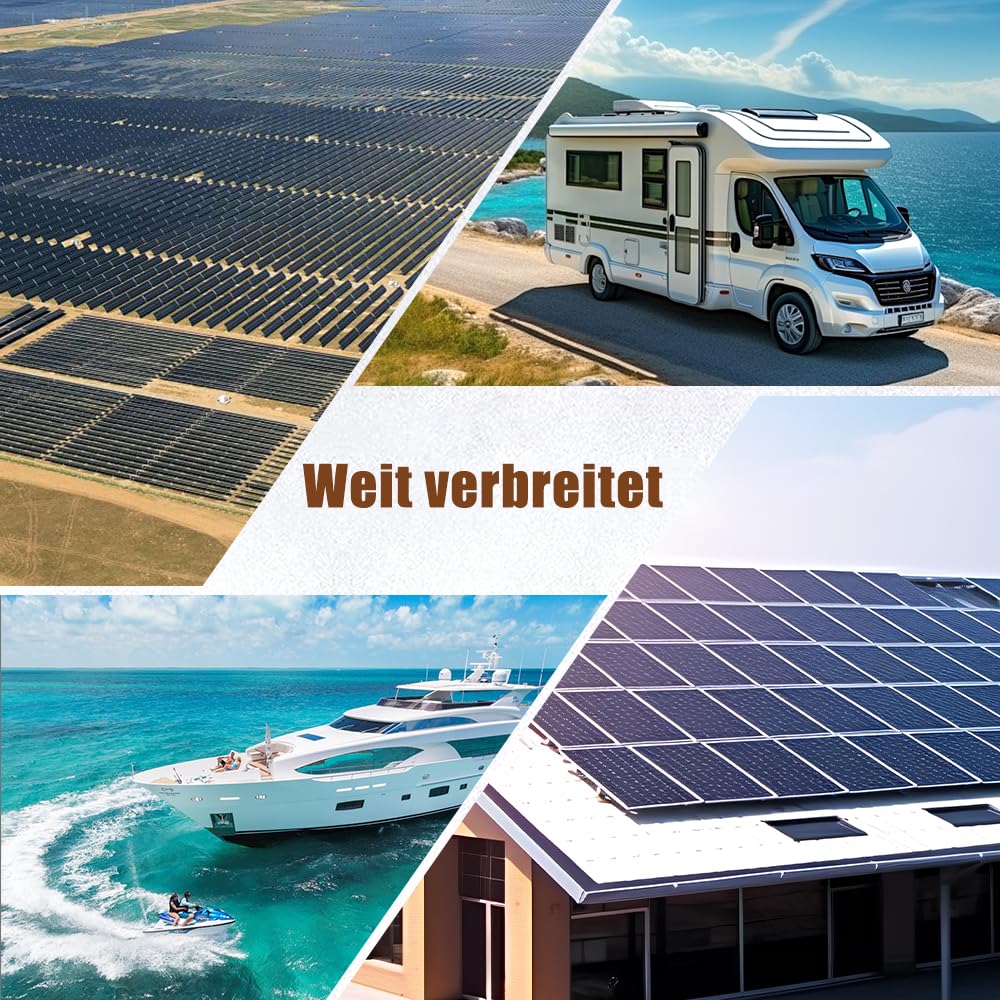 Solarkabel 6mm2 15m, H1Z2Z2-K Solar Verlängerungkabel mit IP68 Wasserdicht Solarstecker, für Solaranlage Photovoltaik System