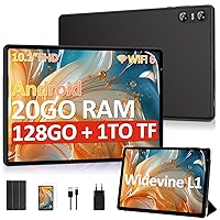 Tablet 10 Pollici Android con 20 GB RAM + 128 GB ROM(Espandibile Fino a 1 TB)