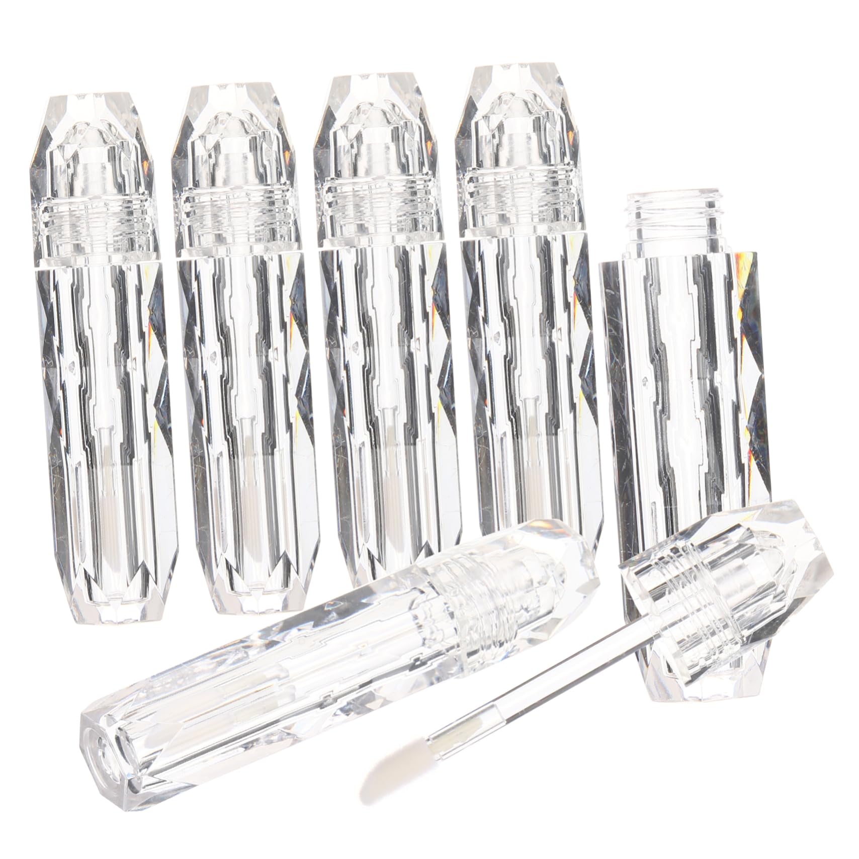 12piezas Tubos De Brillo De Labios Transparentes Con Recipientes Vacíos Para Gloss Labial y Bálsamo Labial Para y