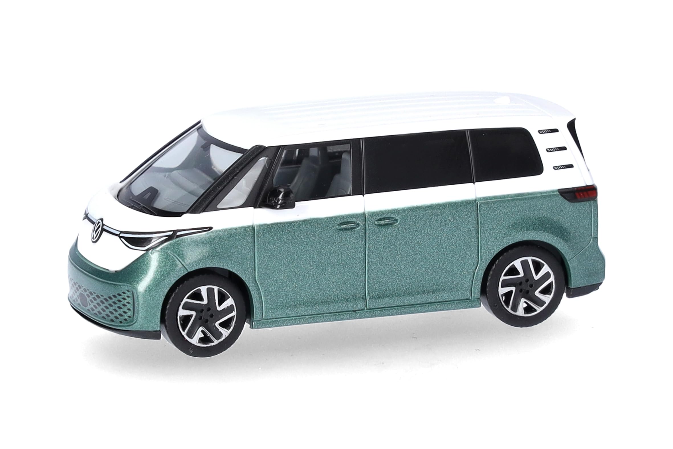 Herpa Model Car VW ID. Buzz Two-Tone, miniature in 1:87 scale, collector's item, Made in Germany, plastic model