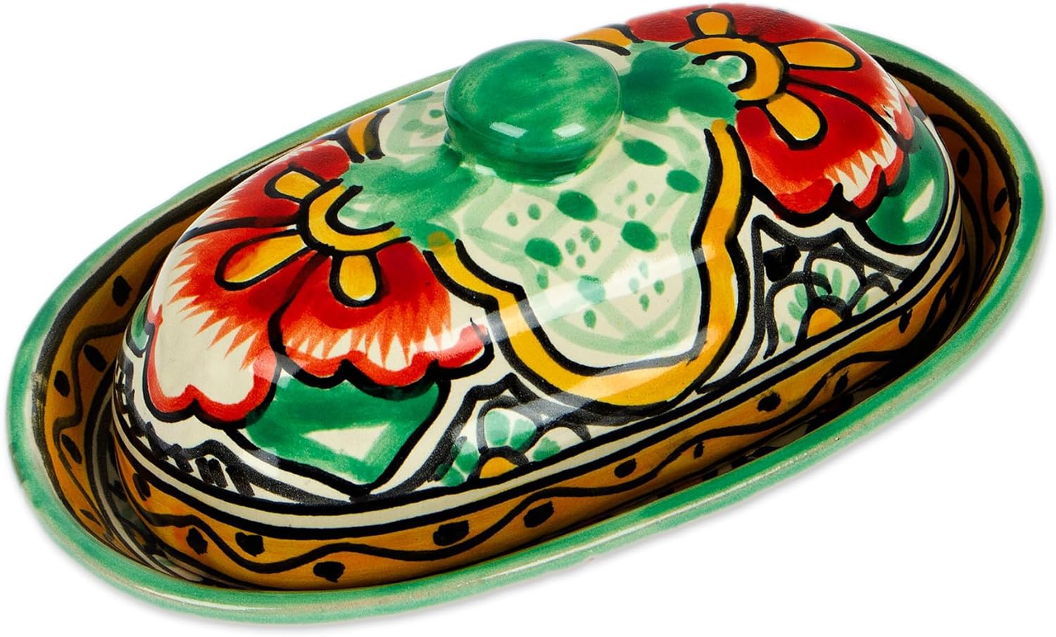 NOVICA Condiment Servers Serveware From Mexico 'Mexican Garden'