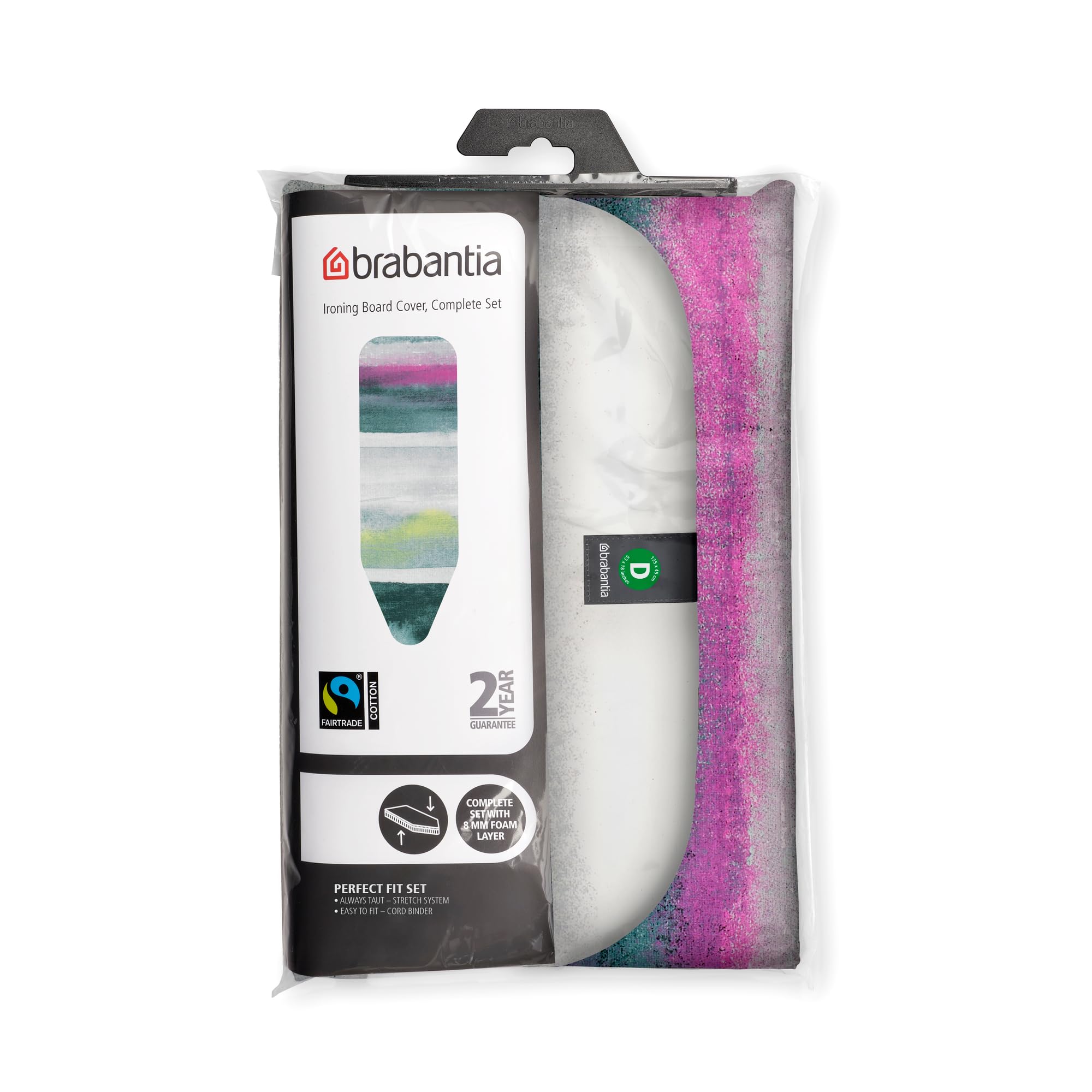 Brabantia - Funda para Tabla de Planchar D 135 x 45 cm, Juego Completo, Color Morning Breeze - 2