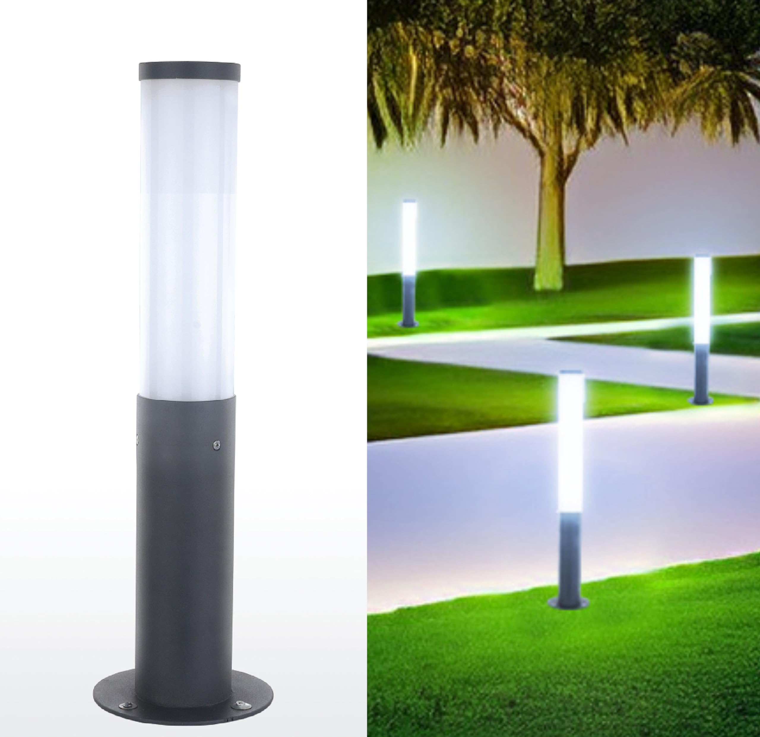 INVENTAA REVA 12W Garden Light for Home Garden Waterproof (Cool White) IP65 Unbreakable Garden Lamps for Outdoor | Rustproof Garden Lights for Outdoor Garden LED Bollard Light (1.5 Ft)-image-22