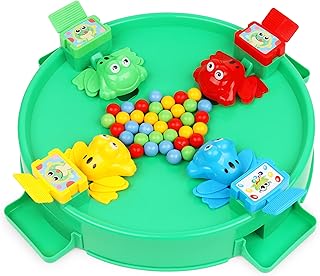 لعبة توي زون من - 4 لاعبين 61038 | ايت ذا بينز الضفدع الجائع للاطفال العاب متعددة اللاعبين لوحية مقاس واحد طفل