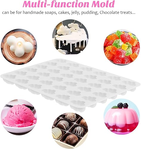 Miniatura 4 de Kichvoe Moldes de nube de silicona moldes de chocolate en forma de nube, molde de fondant, moldes de jabón de caramelo para cocina, herramientas de