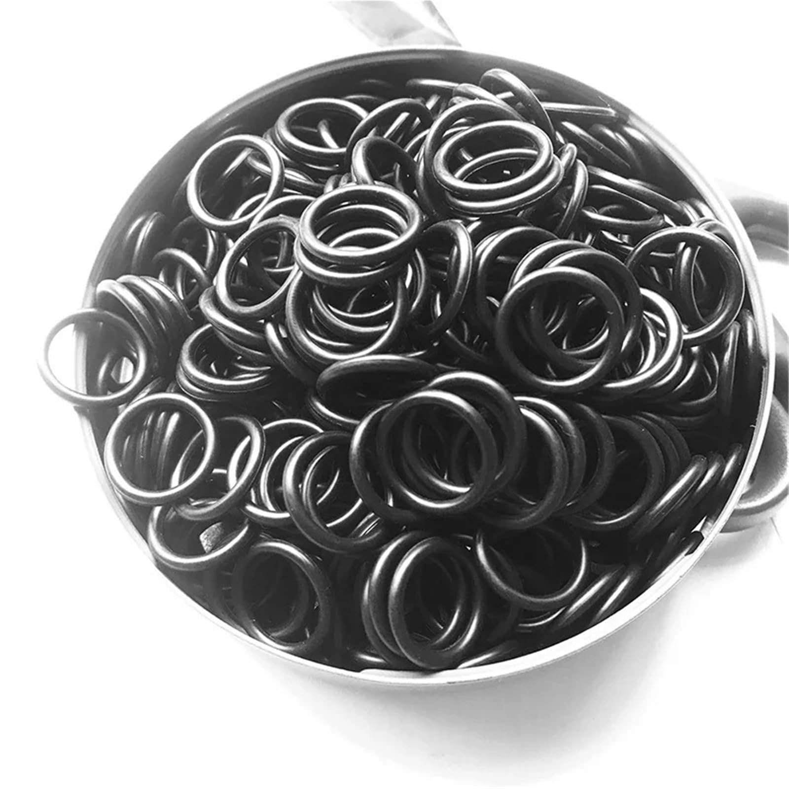 NBR Lot de 100 joints toriques en caoutchouc nitrile CS1/1,5 mm/2 mm/3 mm/4 mm résistant à la chaleur pour robinet de voiture (100 pièces, diamètre extérieur 8 mm, CS2 mm)