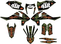 Vista 2 de Kit de base gráfica EXC Apache Green Senge 2017-2018 compatible con KTM