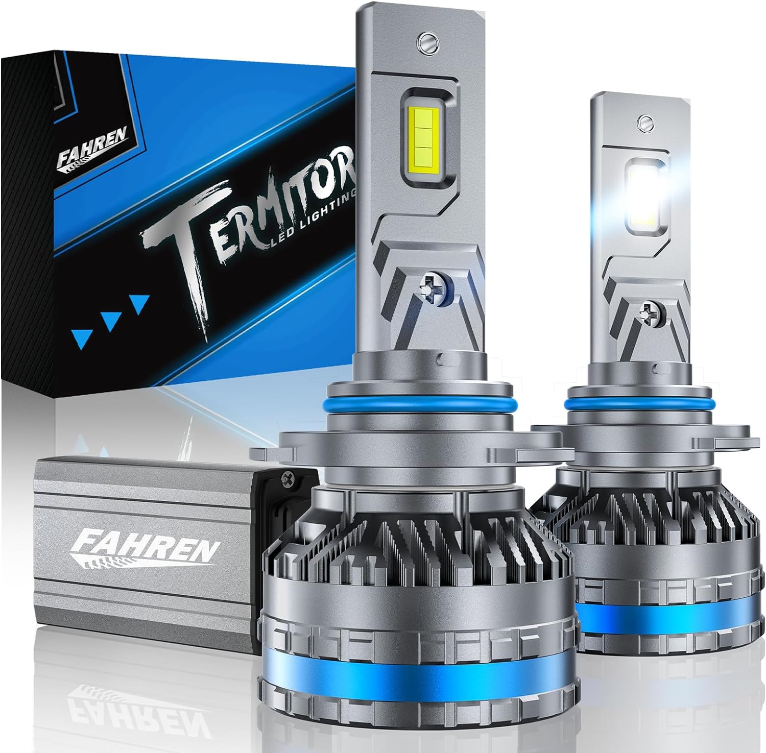 FAHREN Ultra Bright H11 Fog Bulbs,Upgraded 120W 80000LM H8/H9 Bright Lighting Bulb, 6500K Cool White IP68 Waterproof,Quick Installation, Pack of 2