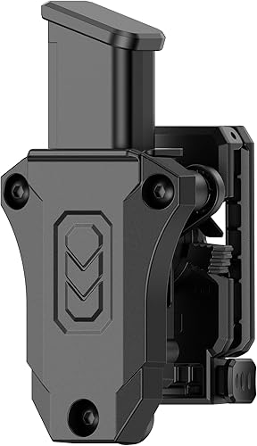 Bolsa de revista individual, universal 0.354 in .40 Mag Holder Double Stack Mag. Funda de paleta 1911 de una sola pila. Bolsa para cinturón con Adj.