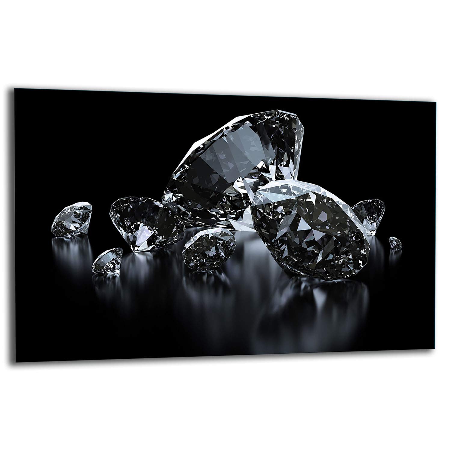 Plaque De Protection Pour Cuisinière En Verre Trempé - 80x52 Cm - Noir - Anti-éclaboussures Et Décoration