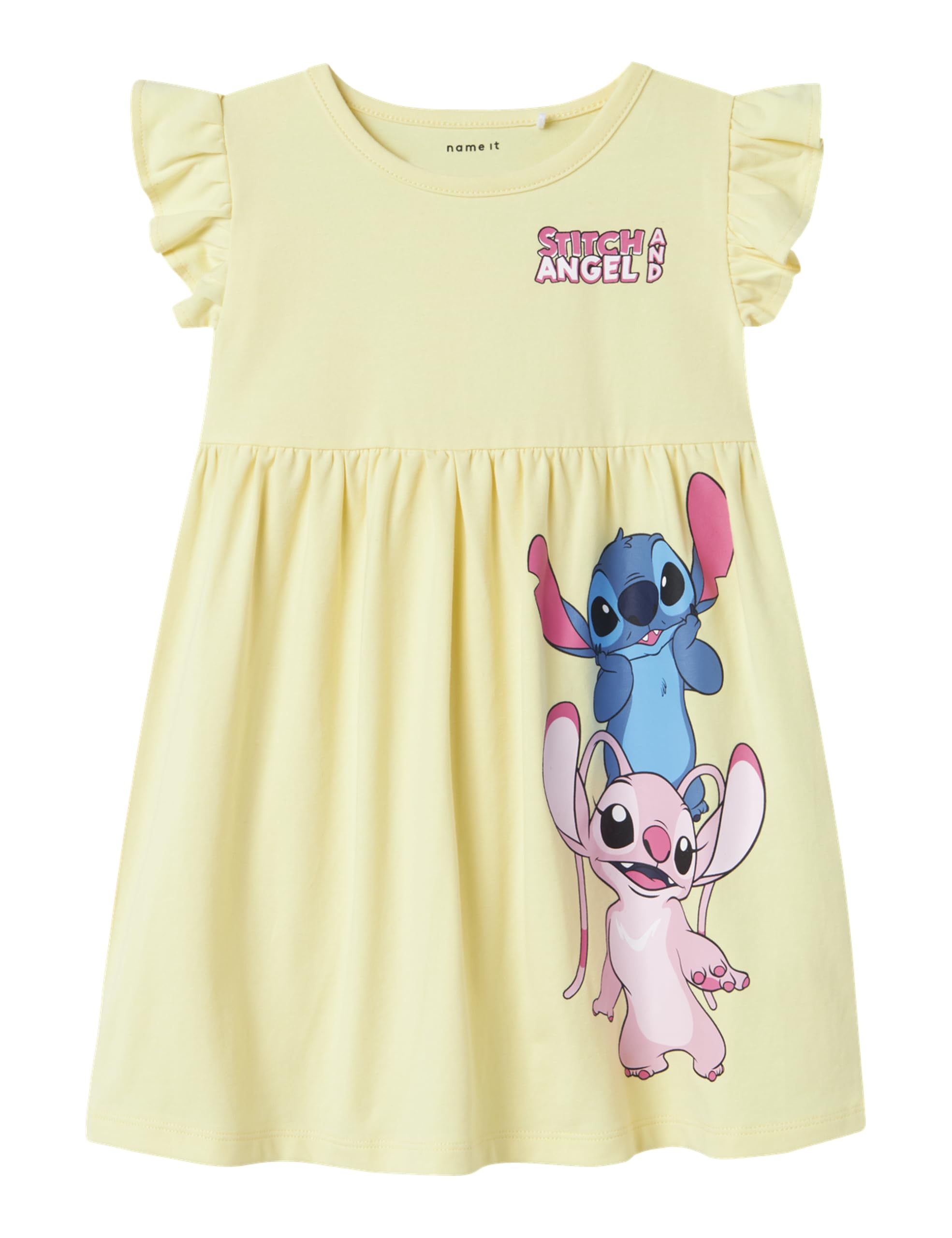 NAME IT Mädchen Nmfassa Stitch Ss Dress Wdi Nmfassa Stitch Ss Dress Wdi (1er Pack)
