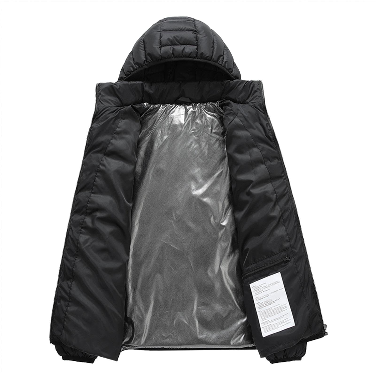 Chaqueta calefactora eléctrica, Chaqueta calefactora | Abrigo térmico de invierno con carga USB, chaquetas cálidas | Chaquetas de esquí para hombre de 3 velocidades de calentamiento rápido para