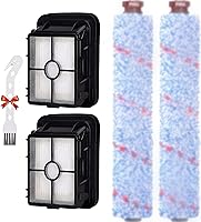 Vista 1 de Piezas de repuesto para aspiradora Bissell CrossWave, paquete de 2 rollos de cepillo multisuperficie Bissell CrossWave 1868, sin enredos, paquete