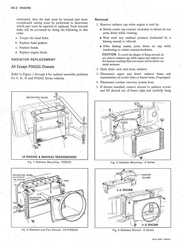 Miniatura 4 de Motor de servicio de tienda 1976Chevy GMC CK 1030Light Truck Manual de reparación