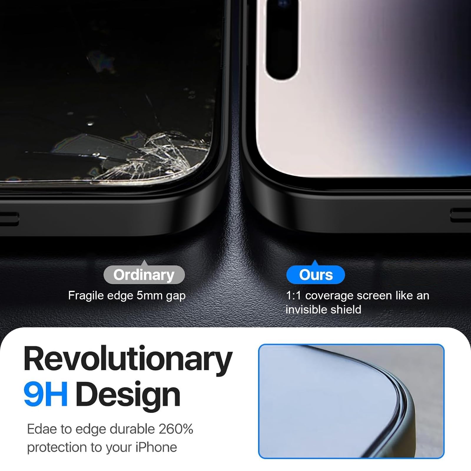 COPIKE Cover Magnetica per iPhone 14 Pro con 2 Vetro Temperato e 2 Lente Fotocamera Protezione, Custodia Magsafe Sottile Antiurto Posteriore Glassata Traslucida Anti-Impronte, Opaca Nero