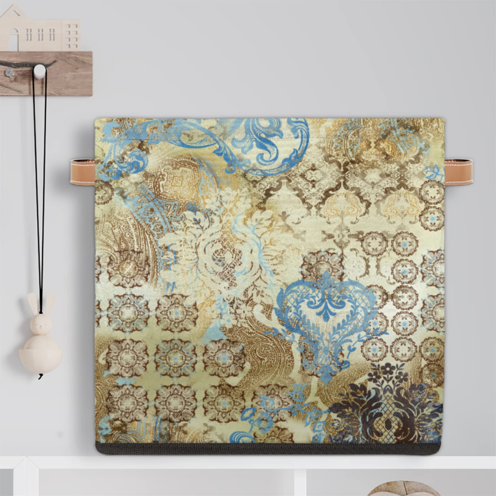 Amazon.co.jp: 抽象的 ナショナル幾何学模様 ストレージバスケット