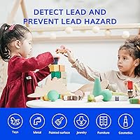 Vista 5 de Hisopos de prueba de plomo instantáneos, kit de prueba de superficie de plomo rápido (30 piezas) - Embalaje sellable de forma independiente para 3