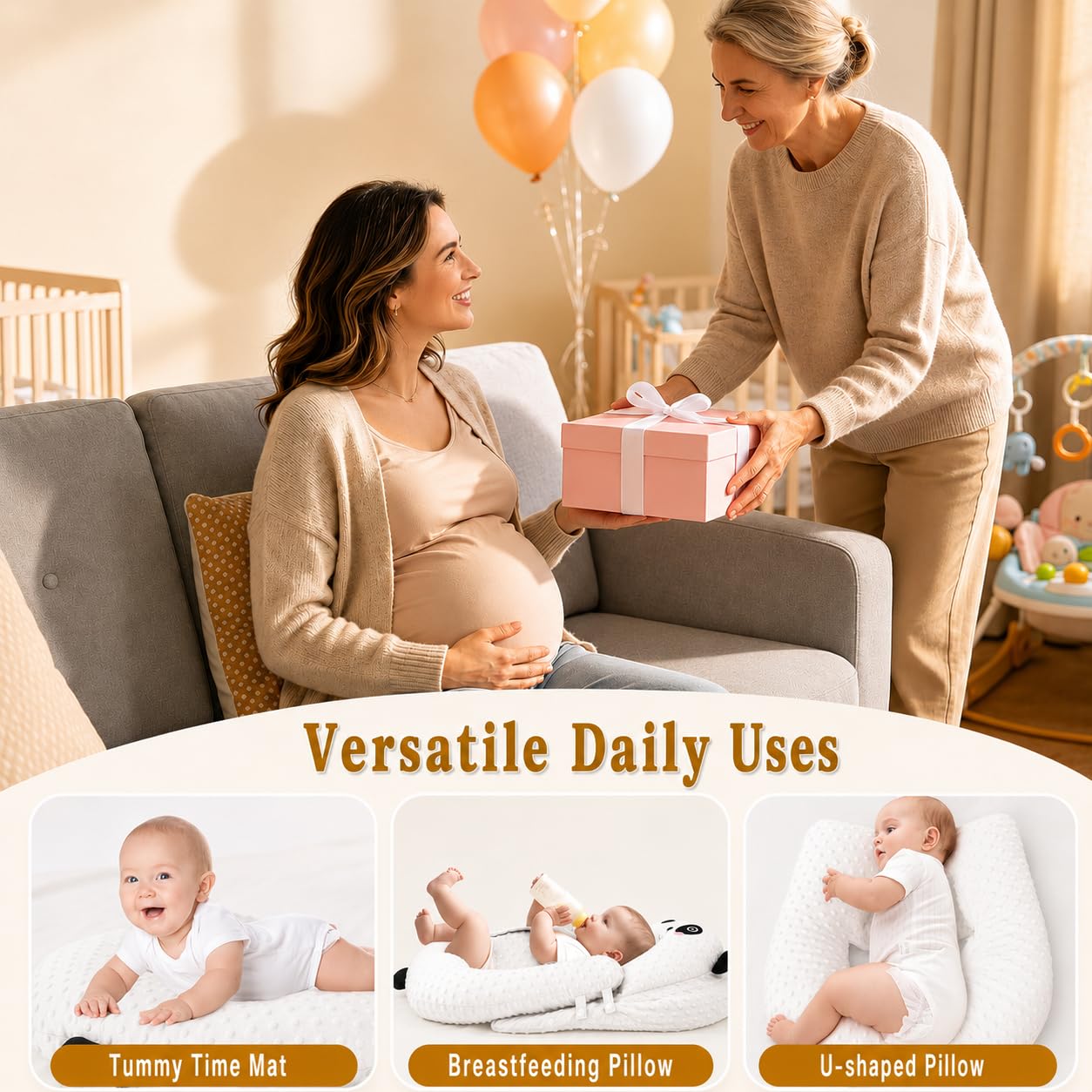 Cuscino per allattamento, cuscino per allattamento per bambini, cuscino ergonomico per allattamento e supporto, anti-reflusso e protezione dal sputo, per neonati, traspirante e lavabile (01)
