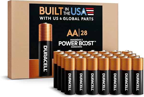 Duracell Coppertop AA Alkaline Batteries with POWER BOOST, 28 Count