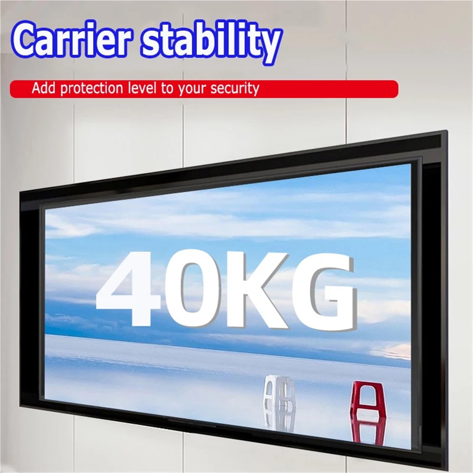 Uchwyt ścienny do telewizora do większości 35.6-106.7 cm LED, LCD i plazmowych płaskich/zakrzywionych telewizorów Max VESA 200X200 uniwersalny uchwyt TV