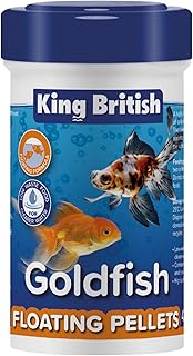King British Goldfish Floating Pellets 42g - Multi-Vitamin Alleinfuttermittel - Natürliche Inhaltsstoffe - Klare Wasserformel - Bringt Fische an die Oberfläche - Für Kaltwasserfische product image