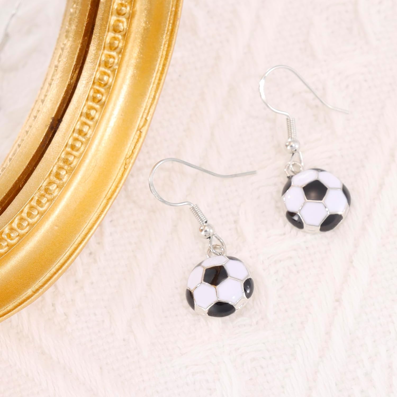 Soccer Themed Gifts for Women Players Mom Lovers Fans Jewelry Dangle Soccer Earrings - Image 5