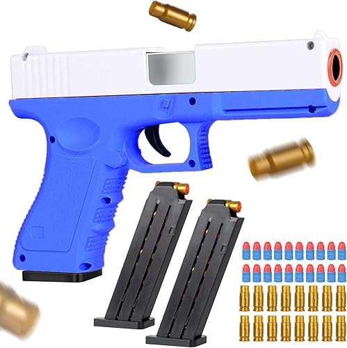 Juguete de juego de disparos juguete de balas de espuma suave recarga manual expulsión automática de fundas de bala para juguetes educativos modelo disponible en Yaxa Colombia