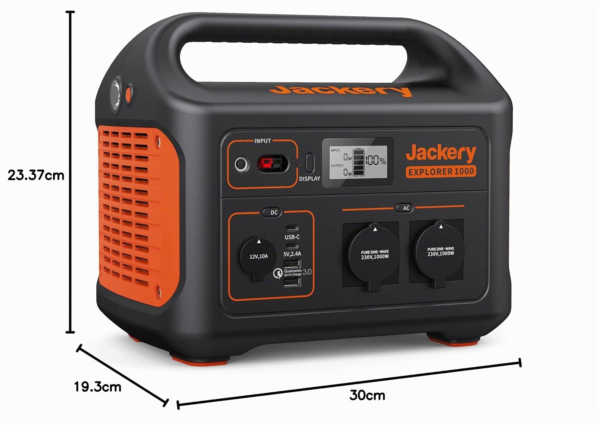 Jackery Explorer 1000, 1002Wh Tragbare Powerstation-Generalüberholt | Solargenerator mit 230V/1000W (Spitze 2000W), Mobile Stromversorgung für Outdoors, Heimwerken und als Notstromaggregat