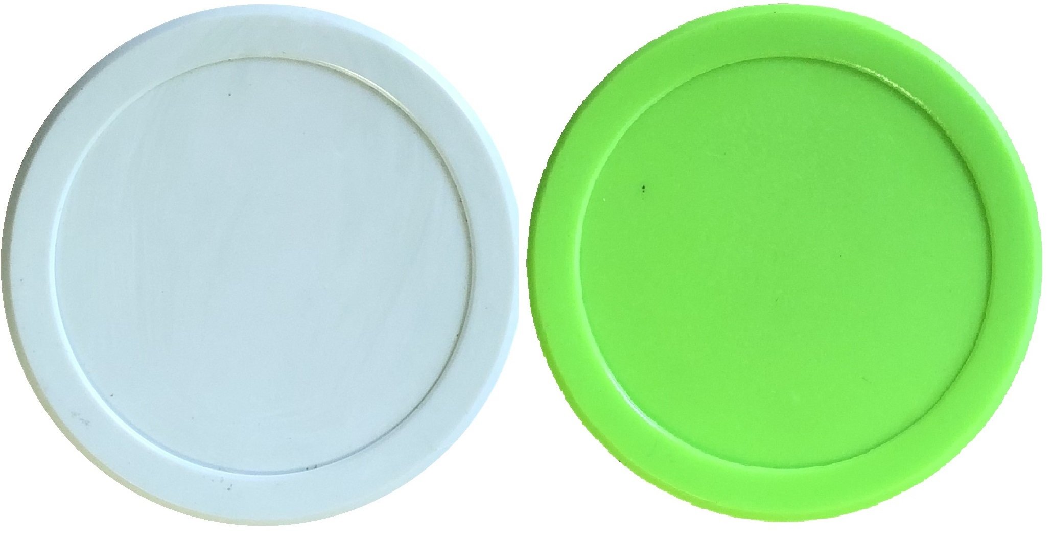 Dynamo Air Hockey Pucks Set - Includes 2 Airhockey Pucks (Mixed 2 1/2")