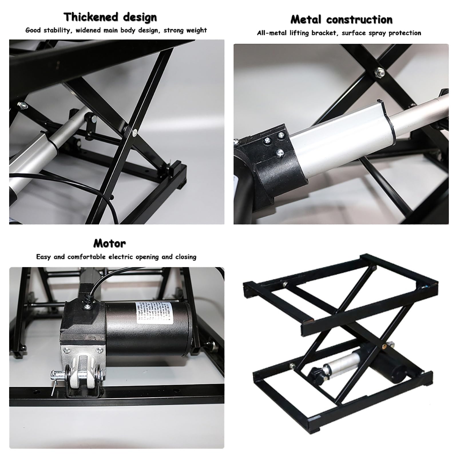 Elektrischer Scherenhubtisch mit 60 kg Kapazität für DIY-Möbel und Wohnaccessoires