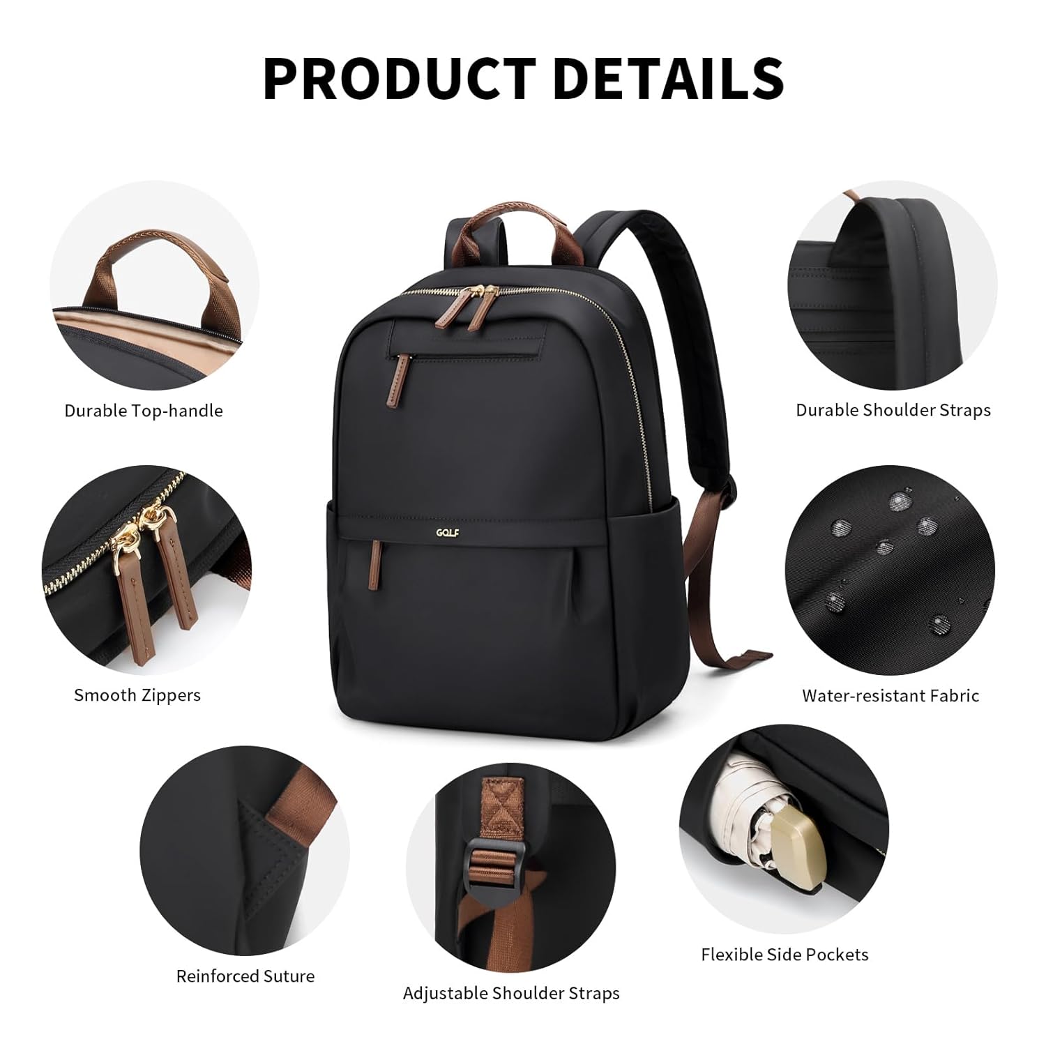 GOLF SUPAGS Mochila feminina para laptop, bolsa de computador, casual, para notebook de 15,6 polegadas, trabalho, viagens e mochilas em promoção! Veja a oferta e mais achadinhos de Bolsas 7 Hoje é o melhor dia para comprar GOLF SUPAGS Mochila feminina para laptop, bolsa de computador, casual, para notebook de 15,6 polegadas, trabalho, viagens e mochilas com aquele preço maroto! Promoção! Aproveite a oferta! 7