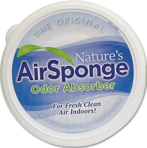 Delta Nature's Air Sponge - Gel absorbente de olores, eliminador, neutralizador y ambientador natural, bañera de plástico sin perfume, 0.5 libras,