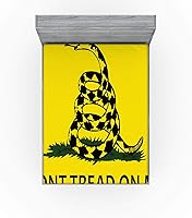 Vista 105 de Ambesonne - Sábana bajera ajustable multicolor, en colores y tres tamaños Azul y gris