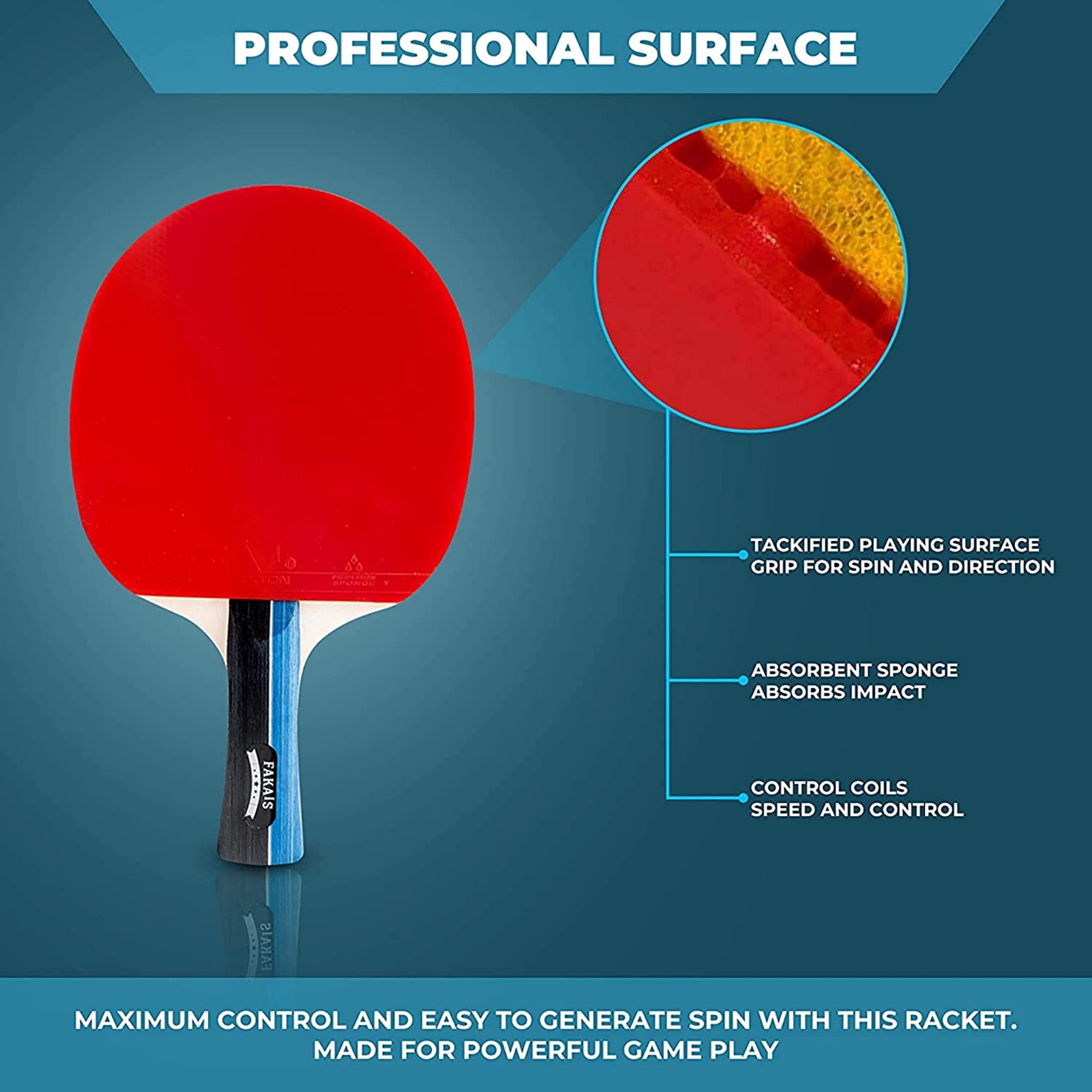 Tischtennisschläeger Set, 4 Schläger - Versenkbare Pingpong Netz- 8 Tischtennisbälle - gesicherte Aufbewahrungstasche - perfekt zum Spielen mit Familie, Freunden oder im Wettkampf.