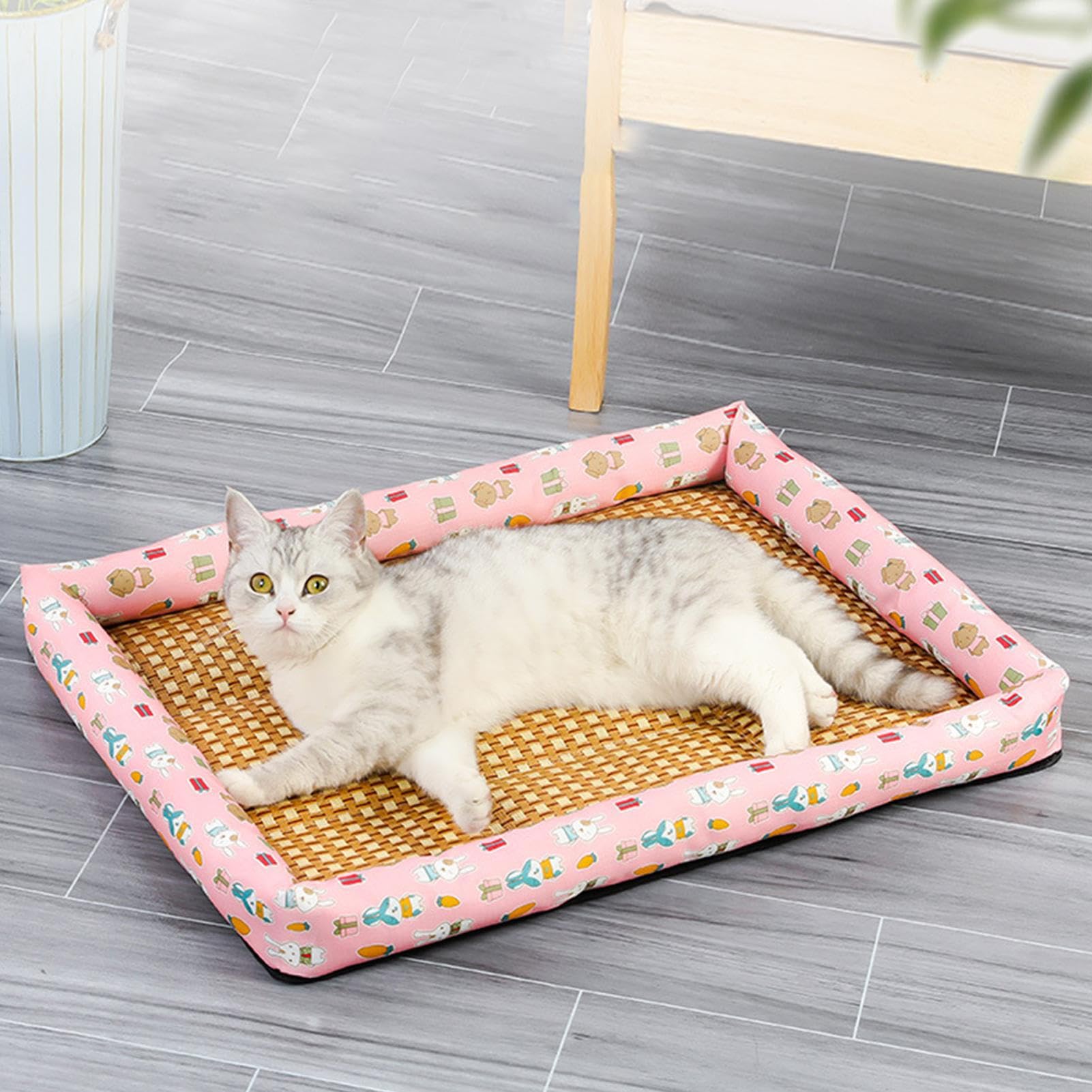 Cuscino Rinfrescante per Gatti Traspirante Con Effetto Gelido Per Cuccia | Materassino Portatile Per Trasportino Auto Casa E Esterno Per Cani Gatti E Altri Animali
