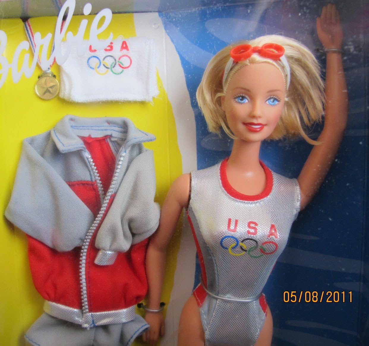 SWIMMING Champion BARBIE Doll REALLY SWIMS! U.S.A Olympics (1999)