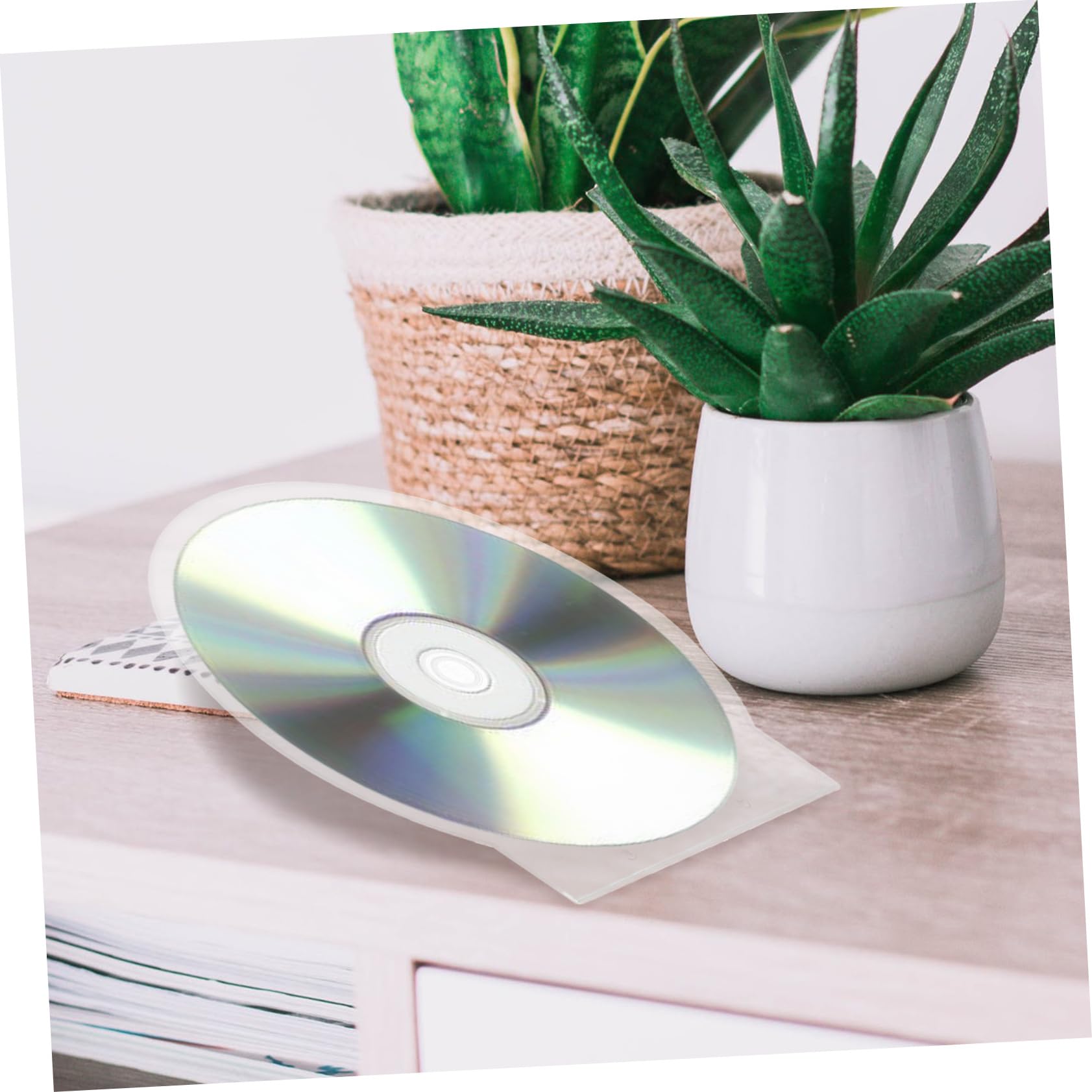 MAGICLULU Porta CD Rigido Spesso da 50 Pz Design Minimalista per Archiviazione e Trasporto Dischi