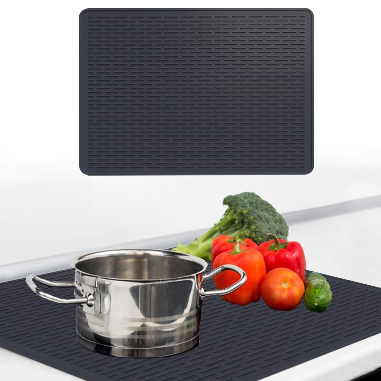Cubierta para placa inducción de cocina alfombrilla 76x53cm protectora contra manchas