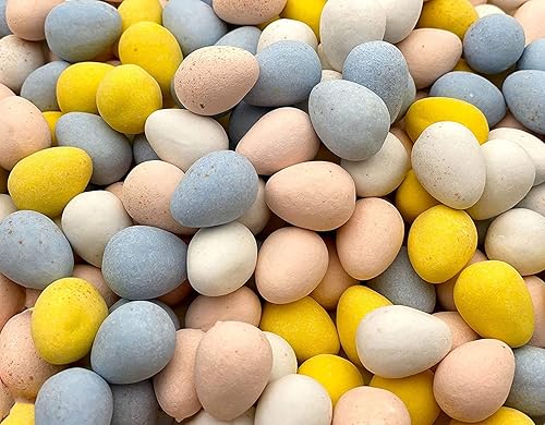 CADBURY MINI EGGS - Cáscara crujiente recubierta de caramelo de chocolate con leche, caramelo a granel, en bolsa sellada Tundras