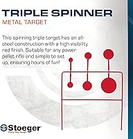 Vista 2 de Stoeger Triple Spinning Target - Objetivo de práctica de pistola de aire comprimido de metal