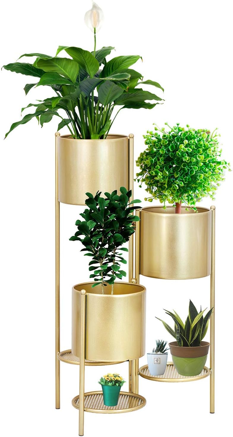 Tall Metal Plant Stand, 6 Tier 6 Potted Large Plant Stand