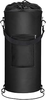 Boat Trash Can, Wizcave Reusable Boat Garbage Can, Portable Pontoon Boat Accessories for Storage, Leakproof Boat Trash Bag with Clips fits 10-13 Gal Garbage Bags,Boating,Camping,RV,Kayak,Classic Black