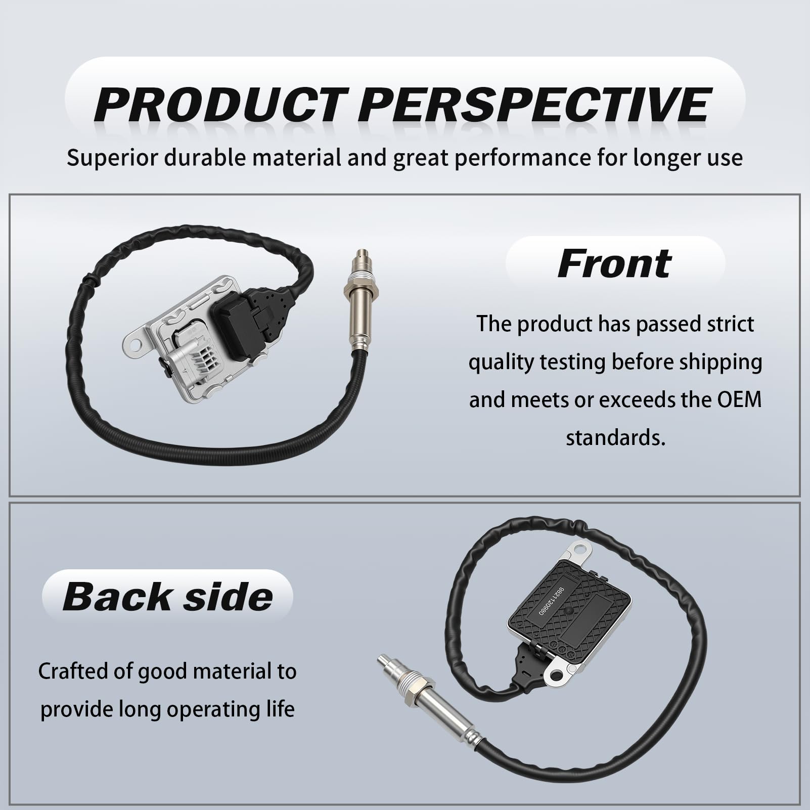 Sensore di ossigeno ad azoto, compatibile con Berlingo II, C3, DS3, C4, DS4, DS5 e Partner II, 2008, 3008, 5008, 208, 301, 308, motore 1,6 BlueHDI Nox, sonda lambda OEM 9821120980 9678570 780