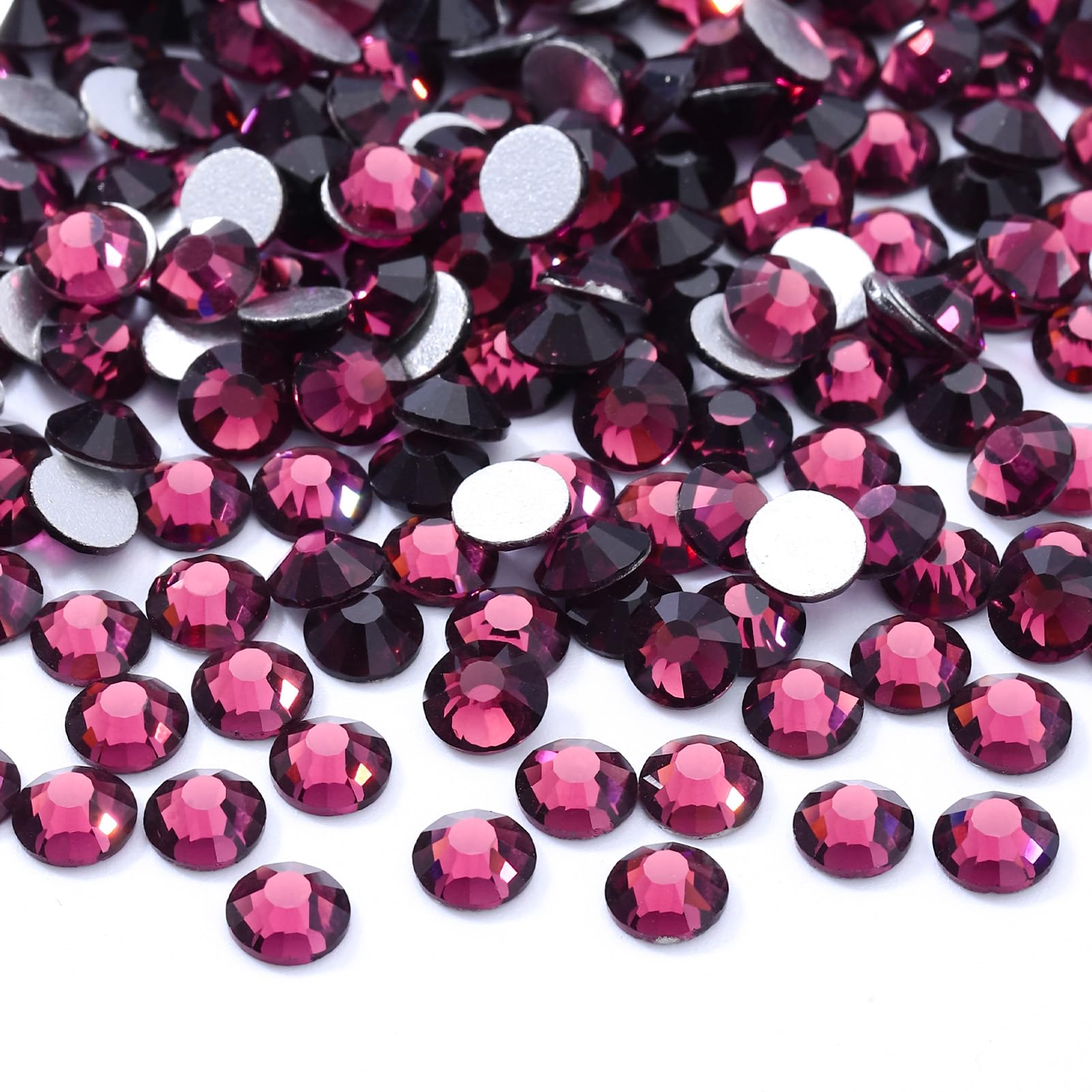 2880PCS Purple SS12 Flatback Rhinestones(2.9-3.0mm)