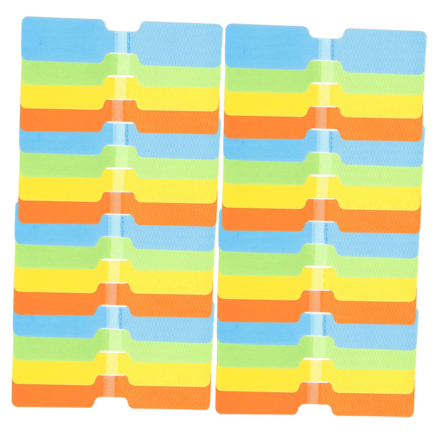 NUOBESTY 4 Set Etichette Per Scrivibili Con Design Riutilizzabili E Regolabili Per Organizzazione E Auto Etichette Colorate Per Residui Adesivi 50 Pezzi*4