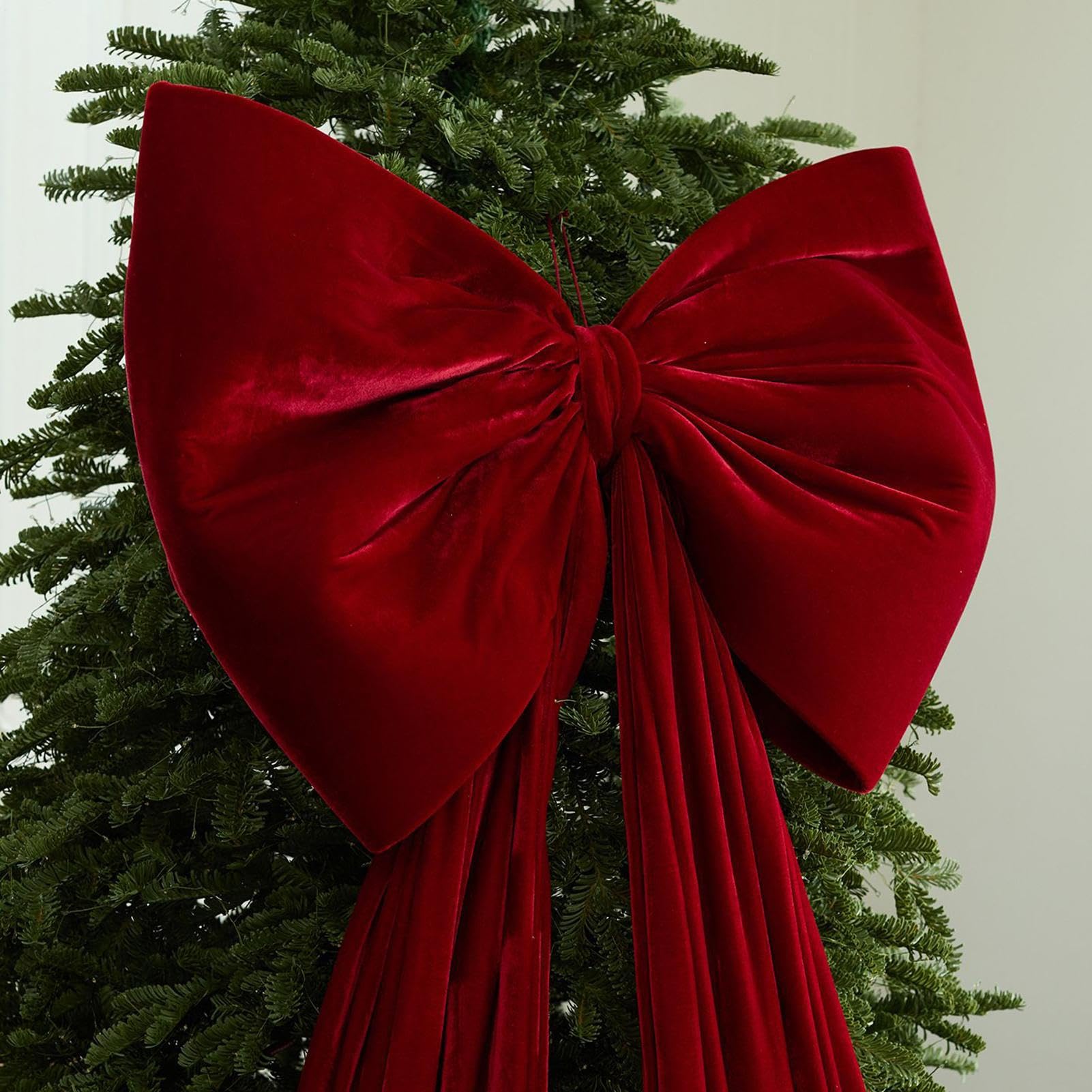 Grandi Fiocchi di Velluto per Albero di Natale 51 x 180 cm Gigante