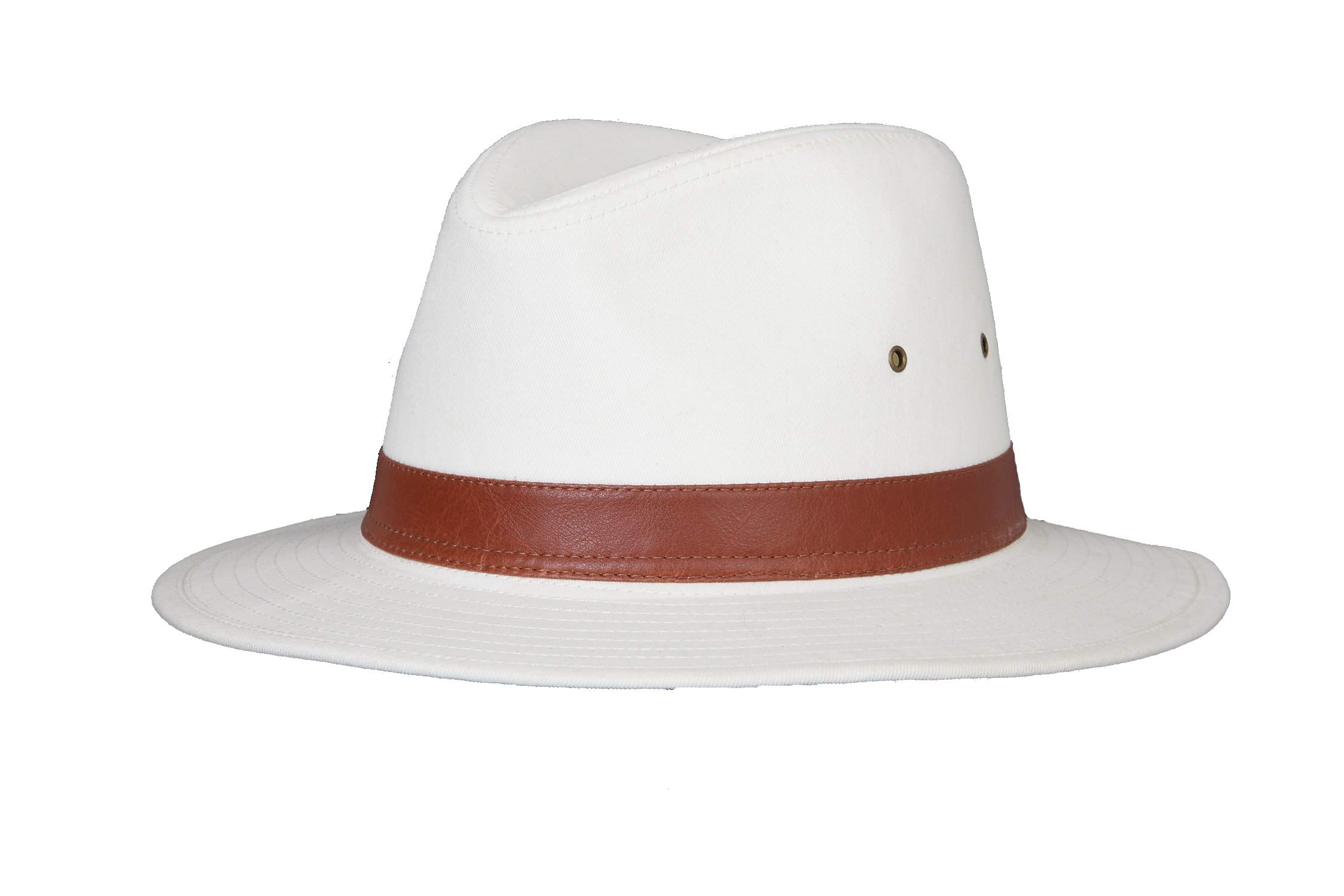 Black Jungle MOORA Sonnenhut - Baumwoll Fedorahut Mit Lederband