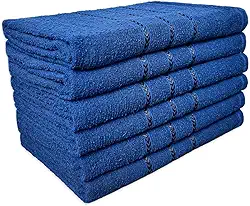 Kit 10 Toalha de Rosto Viena 45x70cm 100% Algodão Preço de Revenda (Azul Escuro)