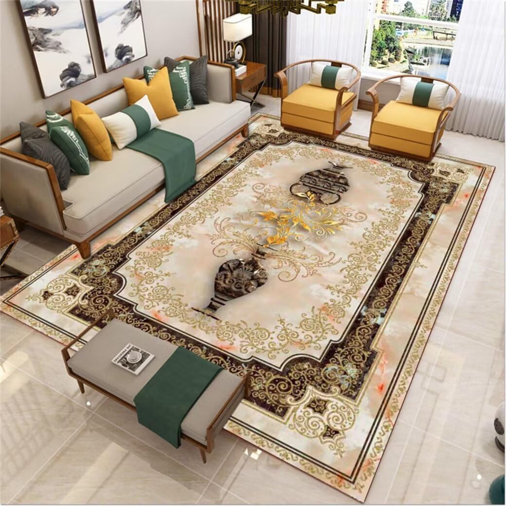 Tapis salle à manger multicolore grand format 100x210 cm XXL